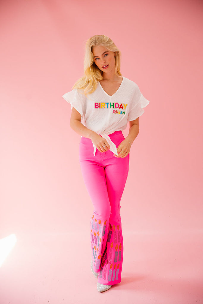 BIRTHDAY CANDLES PINK FLARES FLARES Judith March