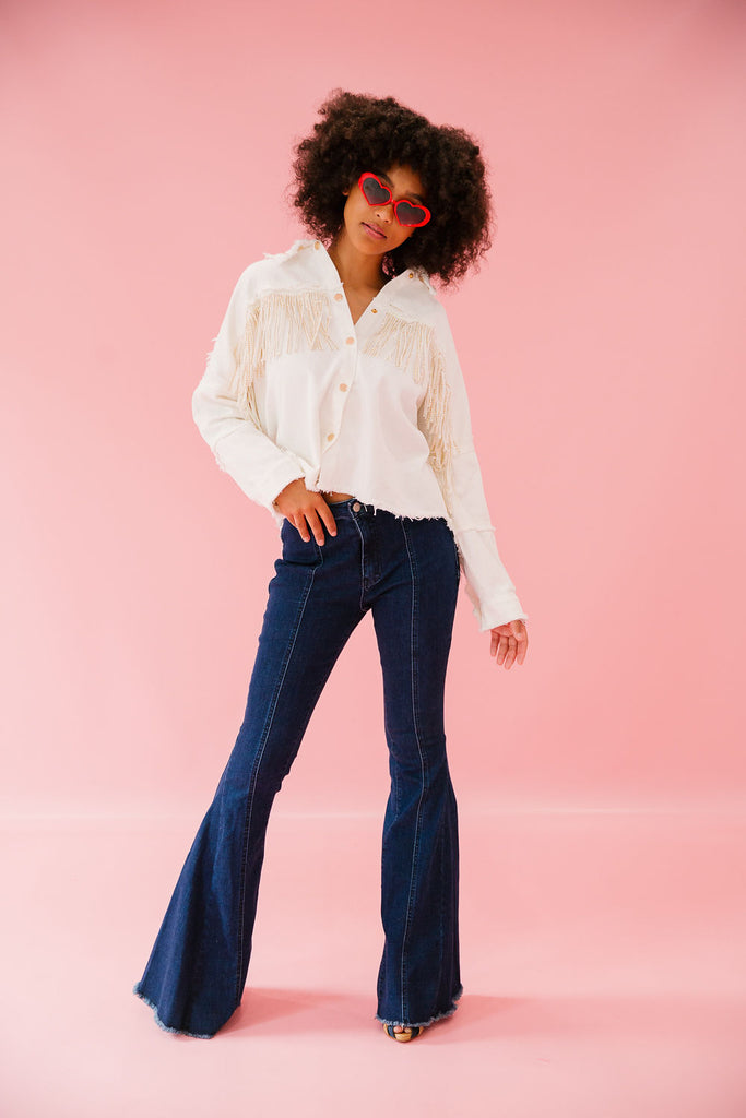 STAR DENIM FLARE PANTS FLARES Judith March   