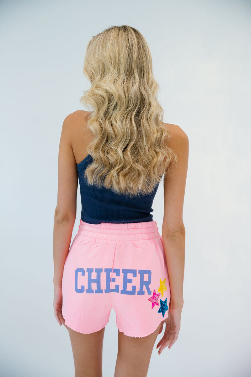 CHEER PINK LOUNGE SHORTS SHORTS Judith March   