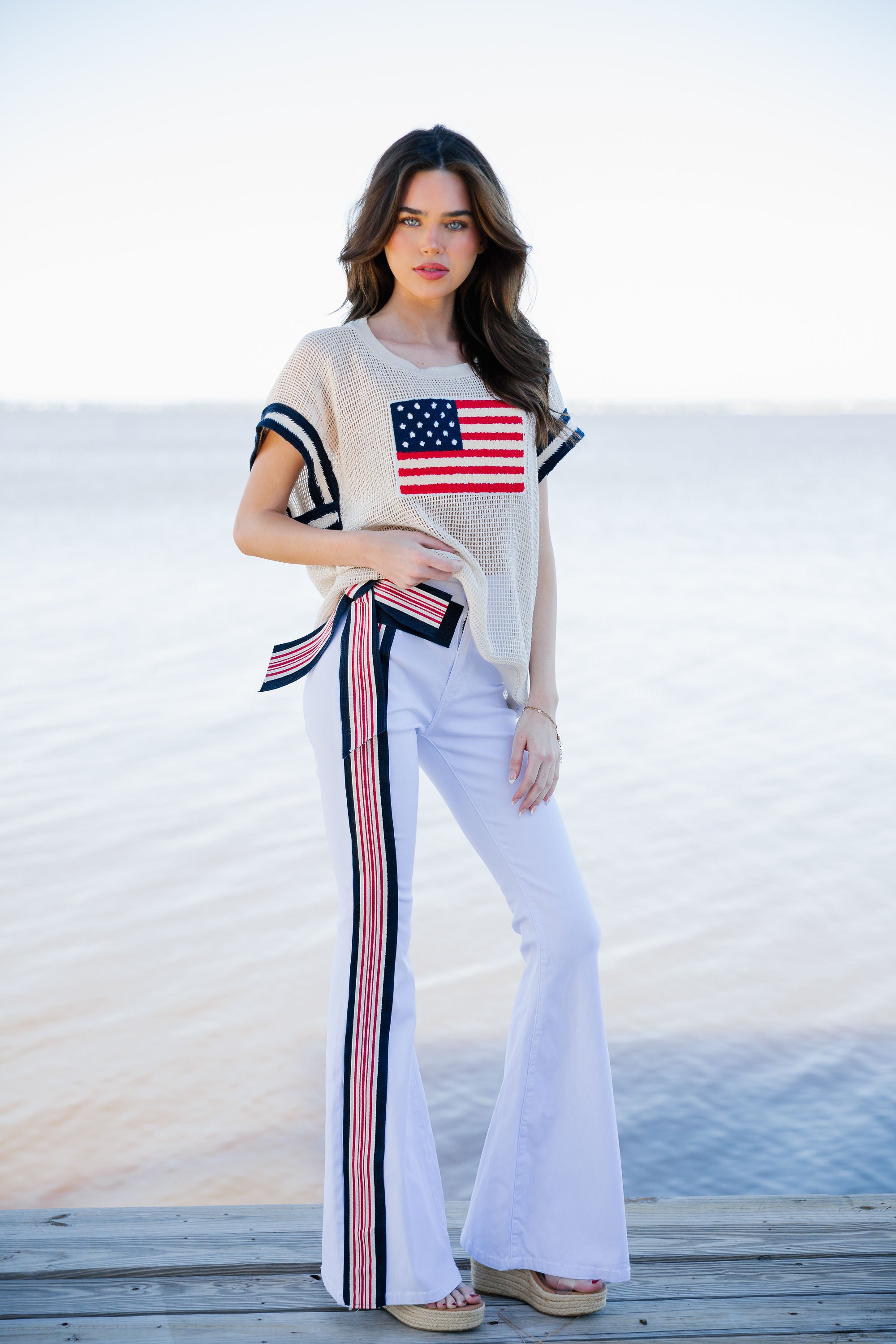 USA STRIPED BOW FLARES FLARES Judith March