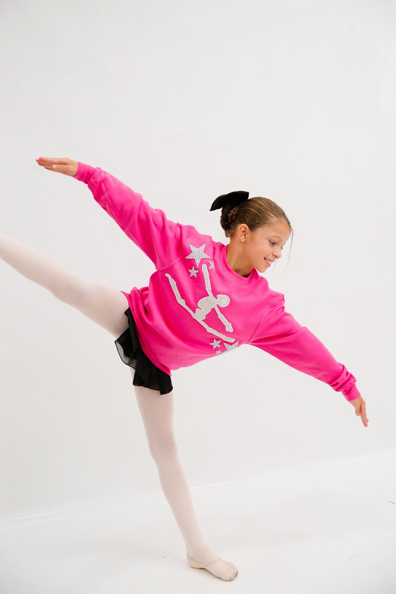 MINI KIDS DANCING SKELETON PINK PULLOVER PULLOVER Judith March