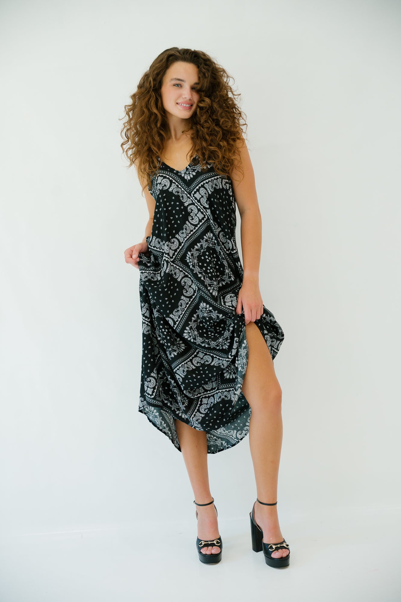 *BLACK BANDANA DRESS - MULTIPLE SIZES DRESS Judith March