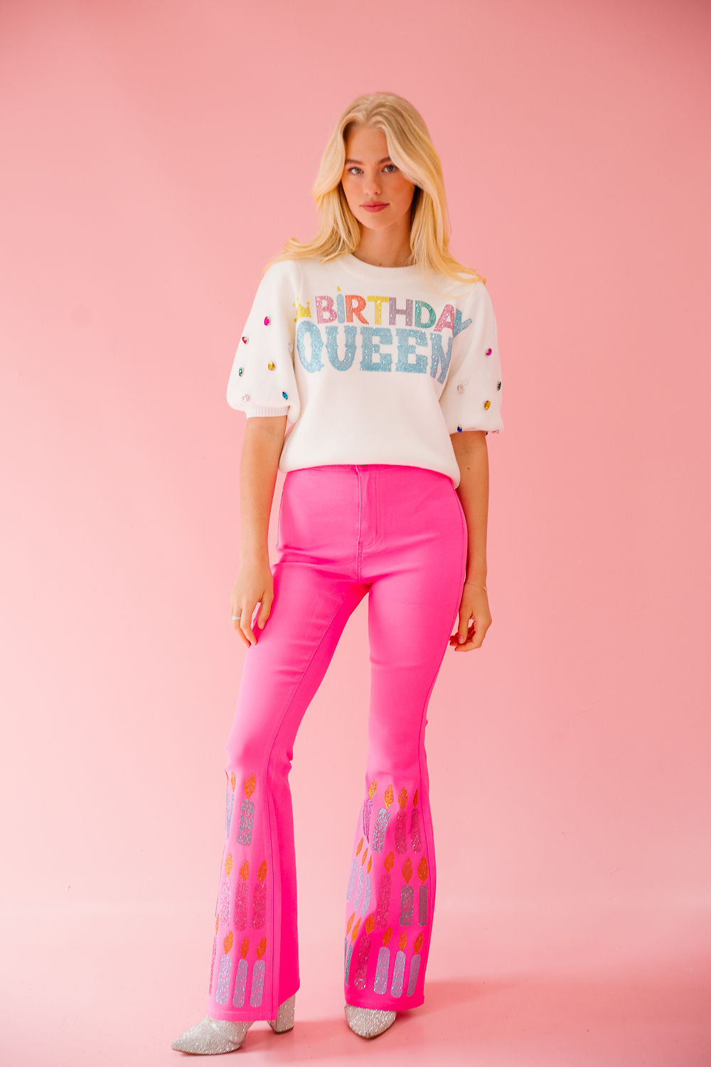 BIRTHDAY CANDLES PINK FLARES FLARES Judith March