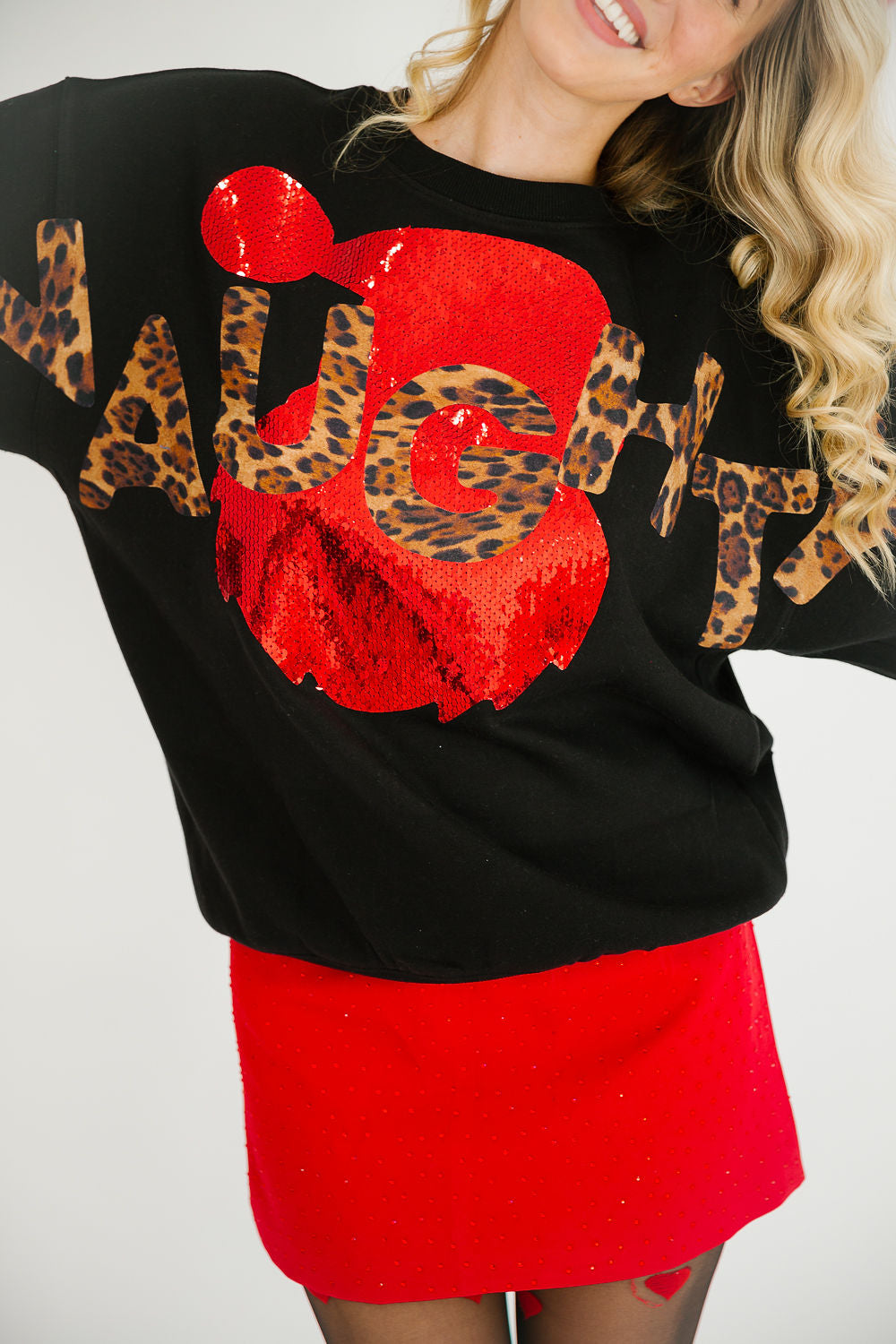 NAUGHTY BLACK PULLOVER PULLOVER Judith March