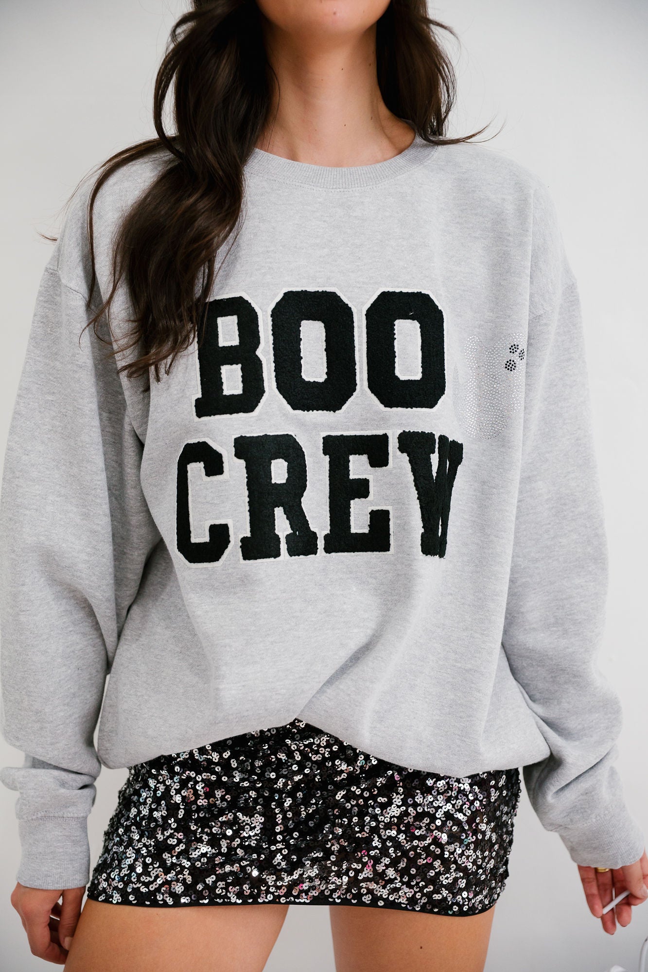 BOO CREW GREY PULLOVER PULLOVER Judith March