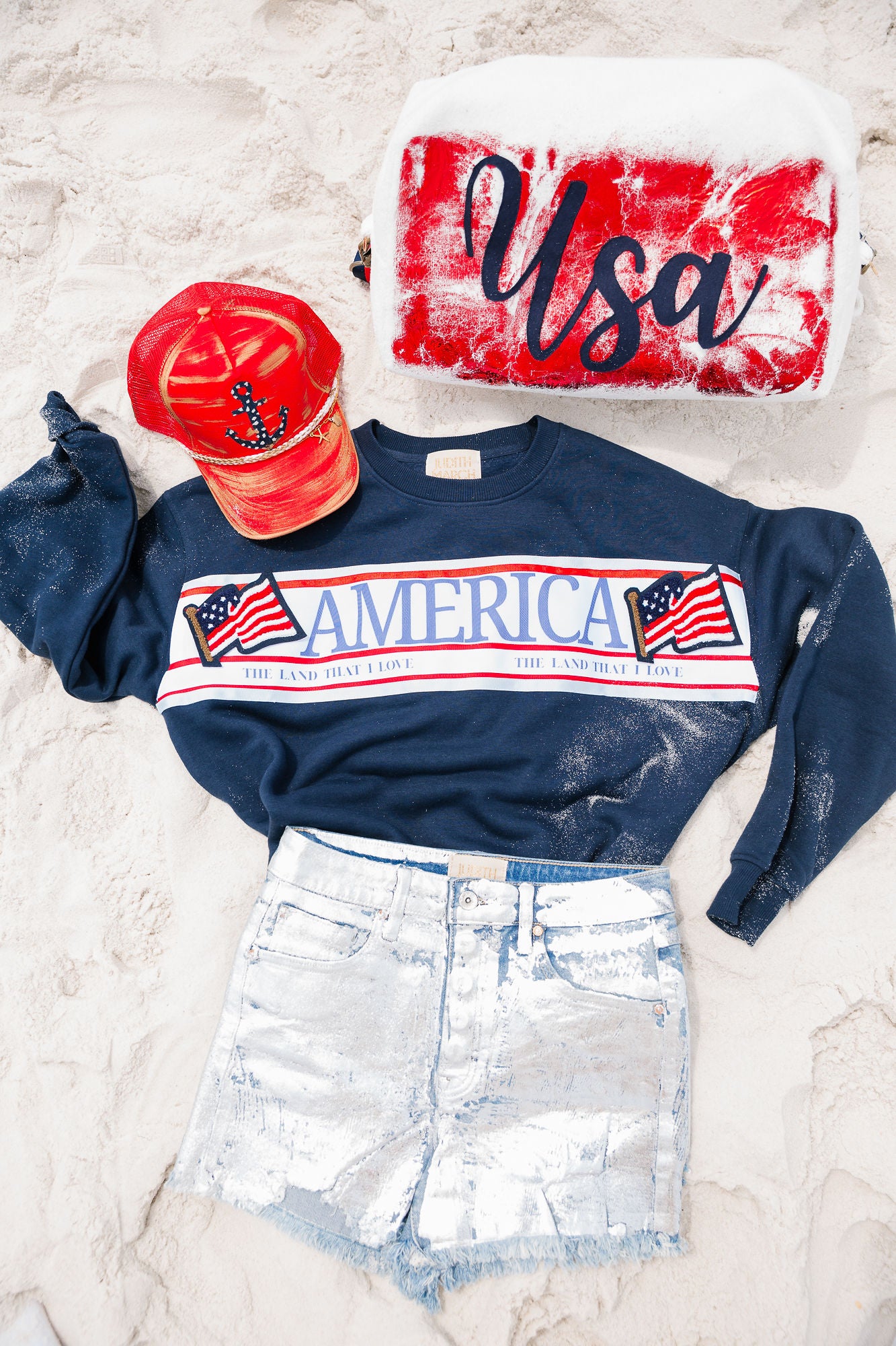 LAND THAT I LOVE NAVY PULLOVER PULLOVER Judith March