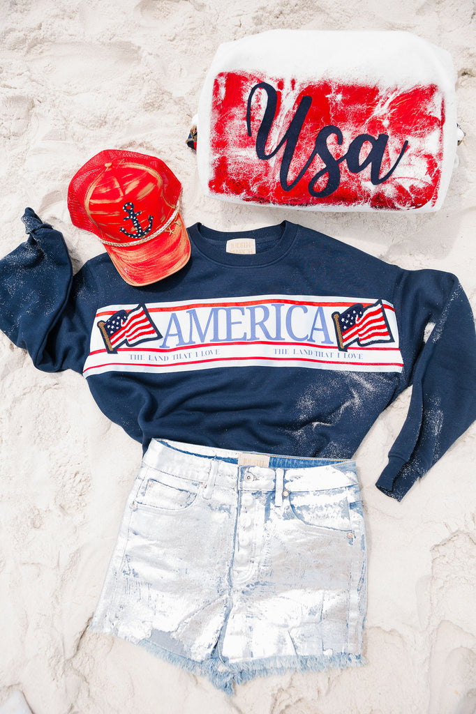 LAND THAT I LOVE NAVY PULLOVER PULLOVER Judith March
