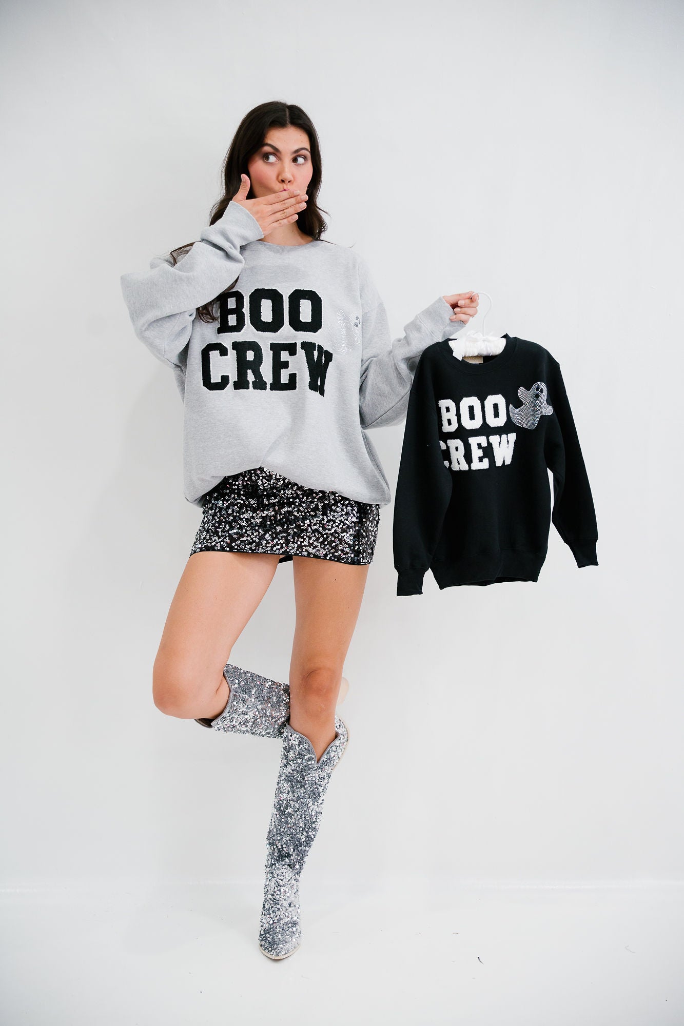 BOO CREW GREY PULLOVER PULLOVER Judith March
