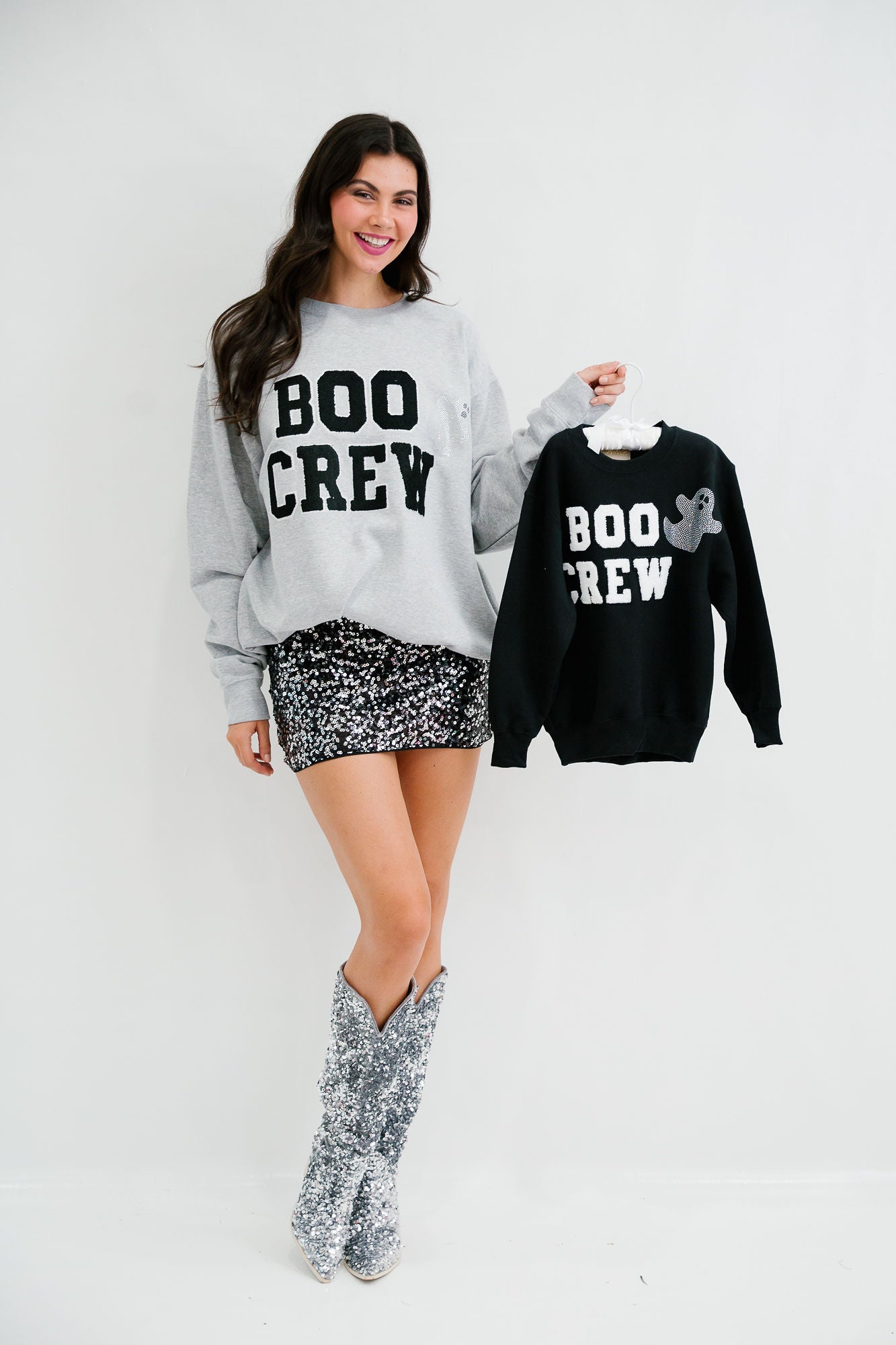BOO CREW GREY PULLOVER PULLOVER Judith March