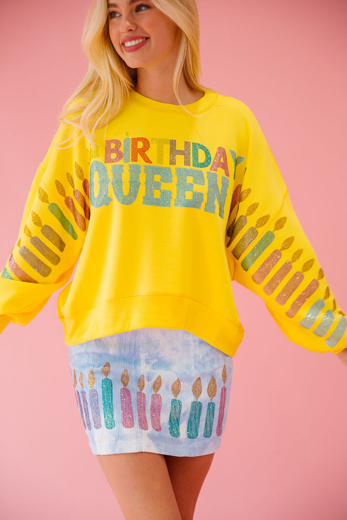 BIRTHDAY QUEEN YELLOW PULLOVER pullover Judith March
