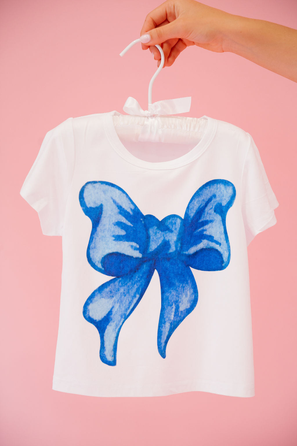 MINI KIDS BLUE BOW TEE Tee Judith March   