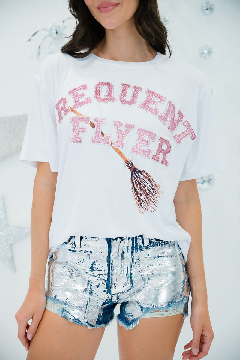 FREQUENT FLYER SPARKLE TEE TEE Judith March