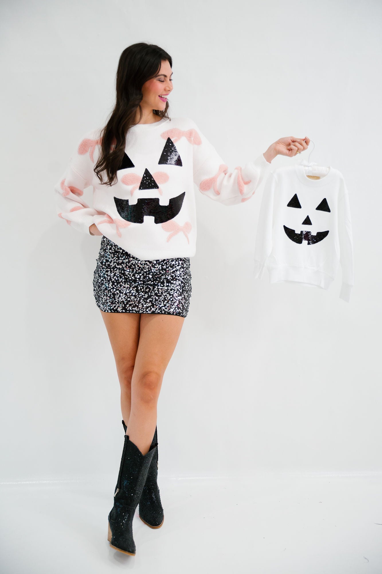 SPOOKTACULAR BOW SWEATER SWEATER Judith March