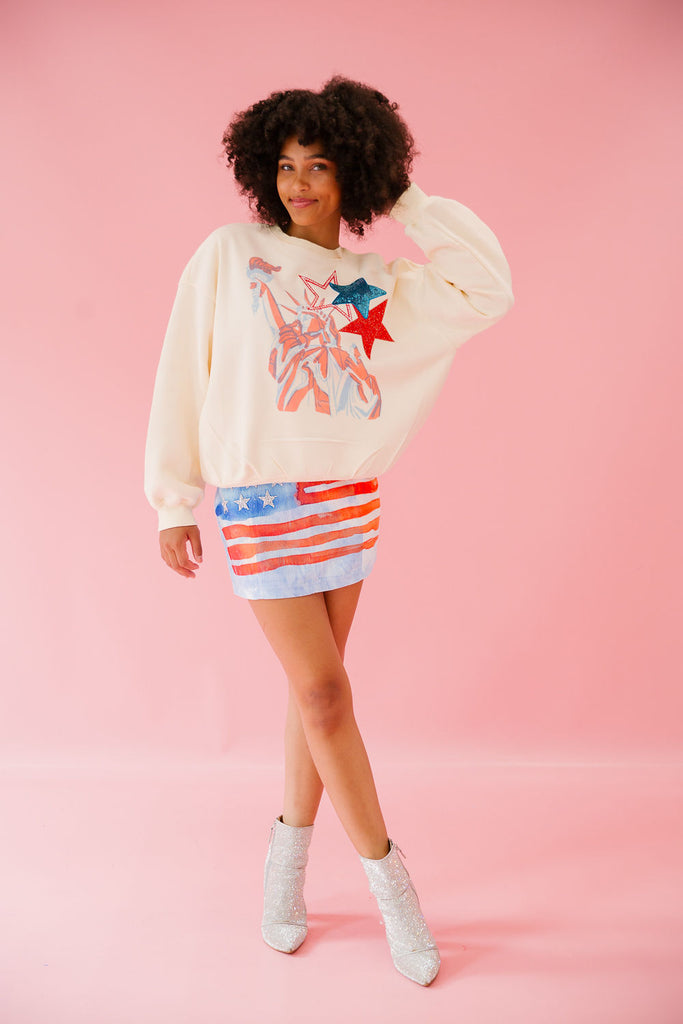 LADY LIBERTY CREAM PULLOVER pullover Judith March   