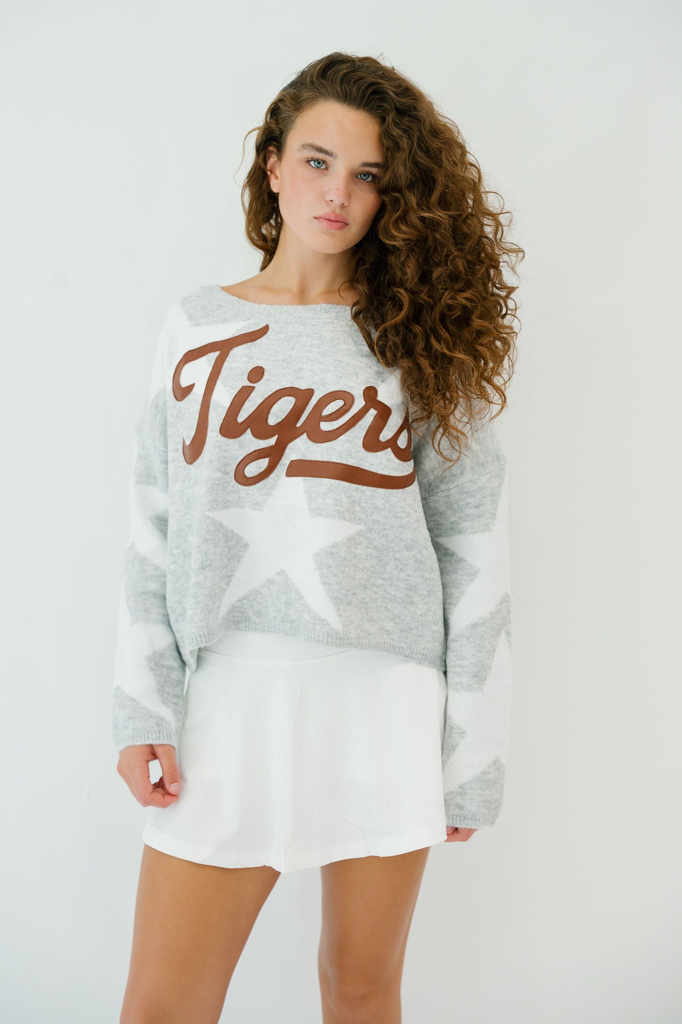LEATHER MASCOT STAR SWEATERS PULLOVER Judith March