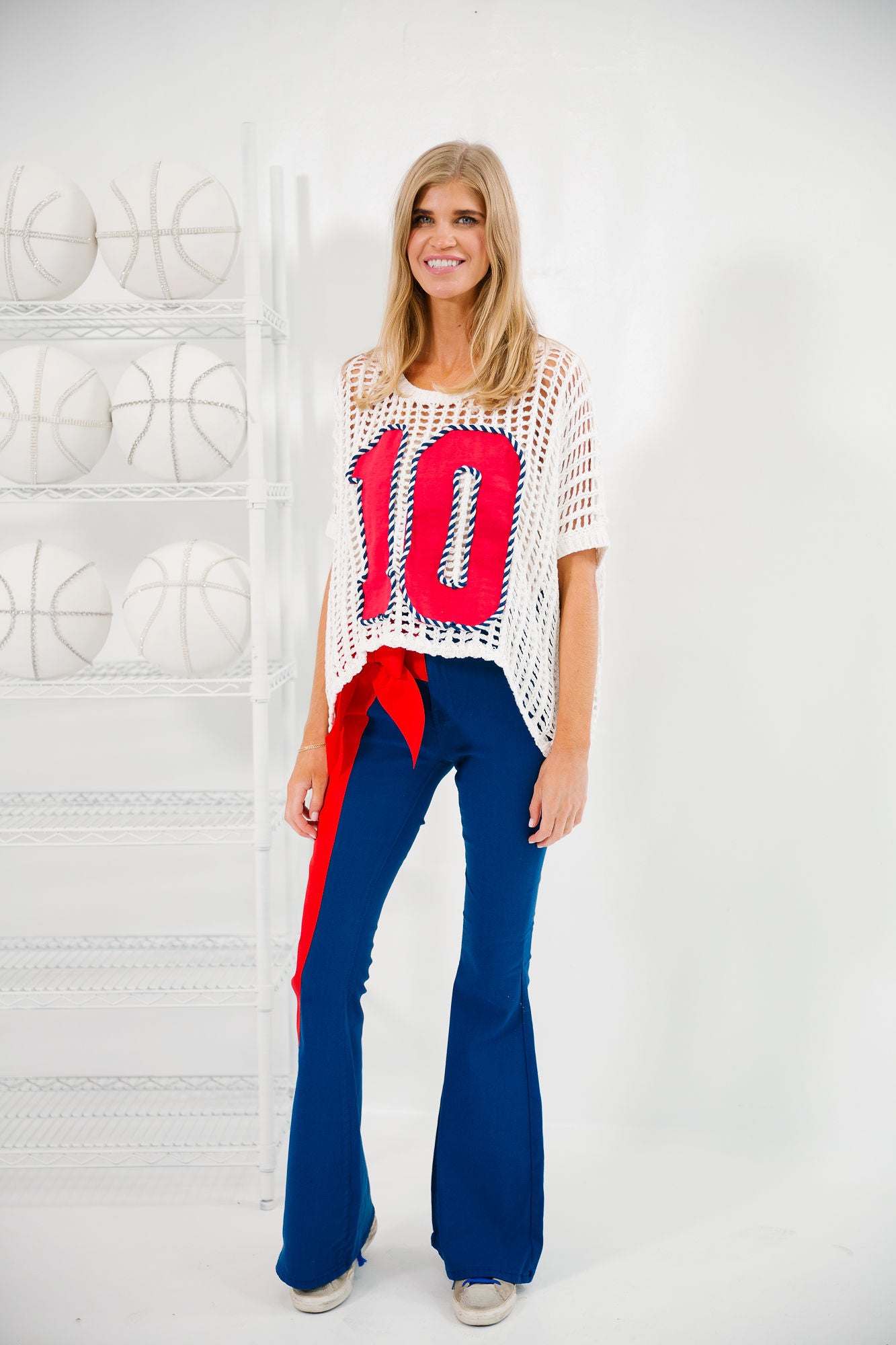CUSTOM ROPE TRIM NUMBER CROCHET TOP TOP Judith March