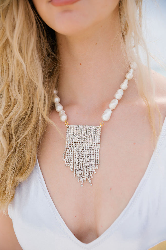 VINTAGE FRINGE PEARL NECKLACE - BY MADE IN THE DEEP SOUTH NECKLACE Judith March