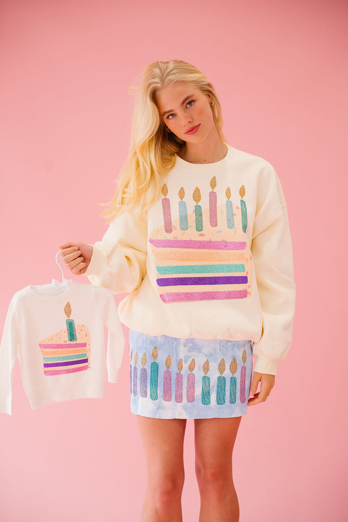 MINI KIDS BDAY CAKE SWEATER SWEATER Judith March   
