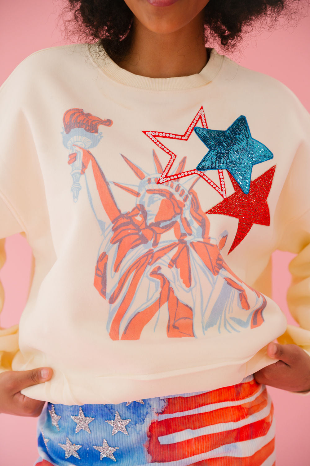 LADY LIBERTY CREAM PULLOVER pullover Judith March   