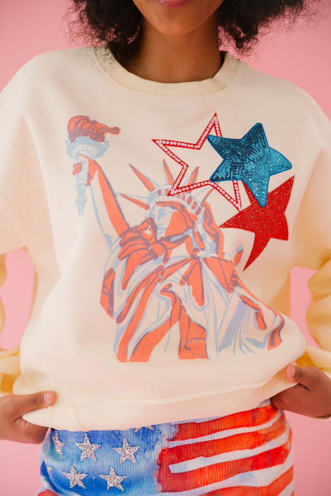 LADY LIBERTY CREAM PULLOVER pullover Judith March   