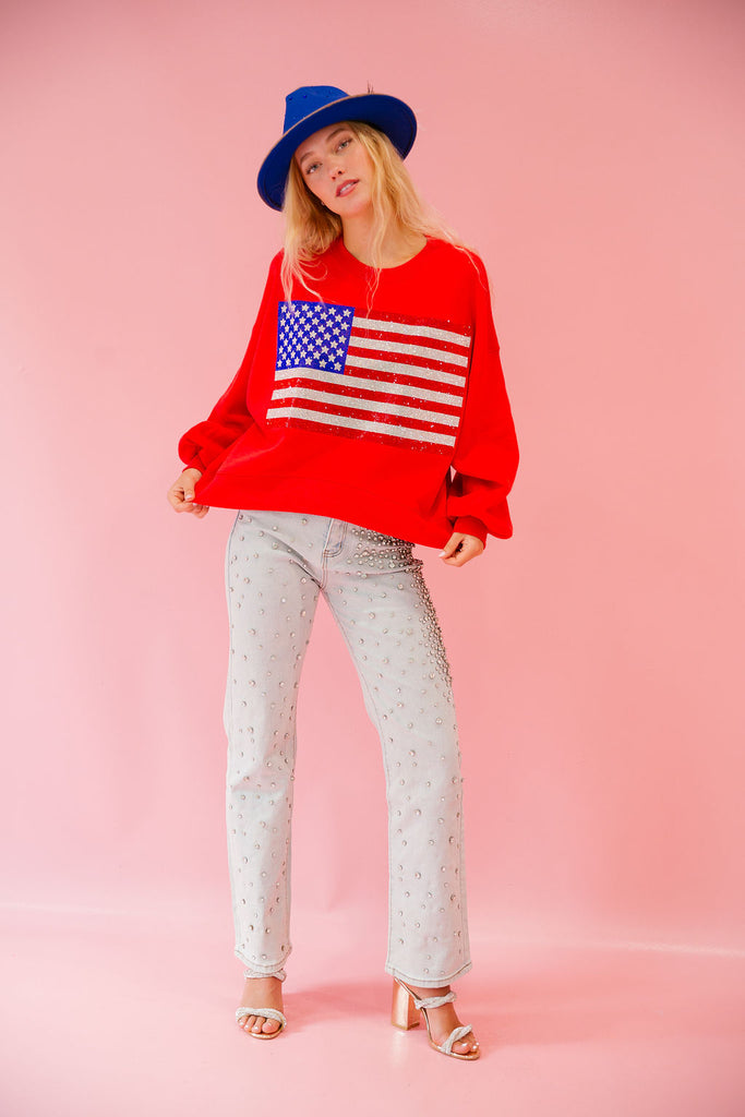 STAR SPANGLED RED PULLOVER pullover Judith March   