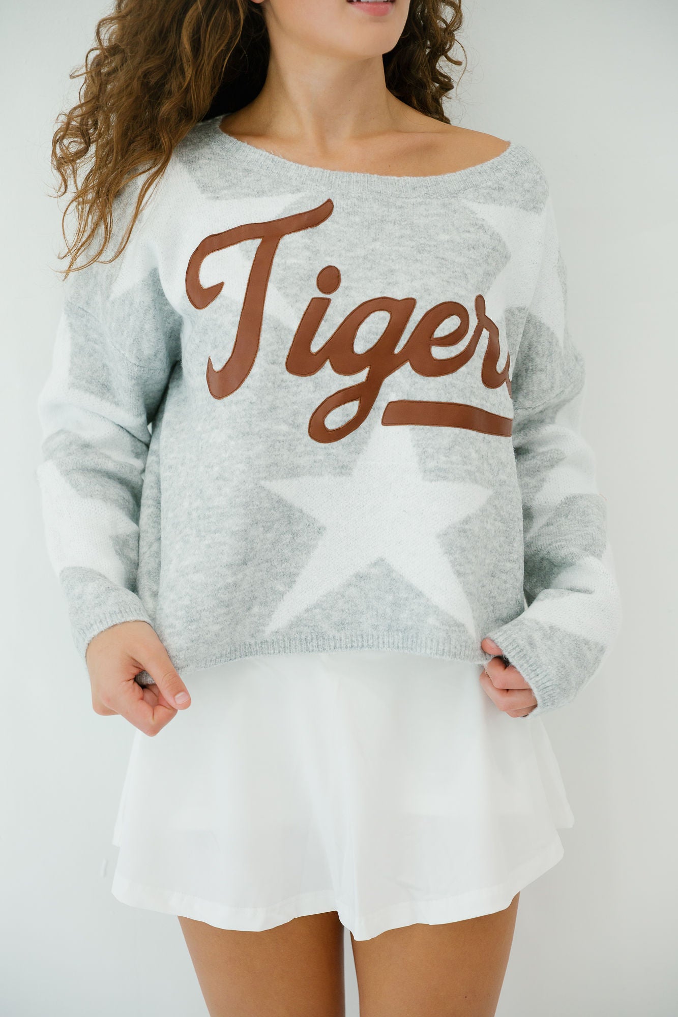 LEATHER MASCOT STAR SWEATERS PULLOVER Judith March