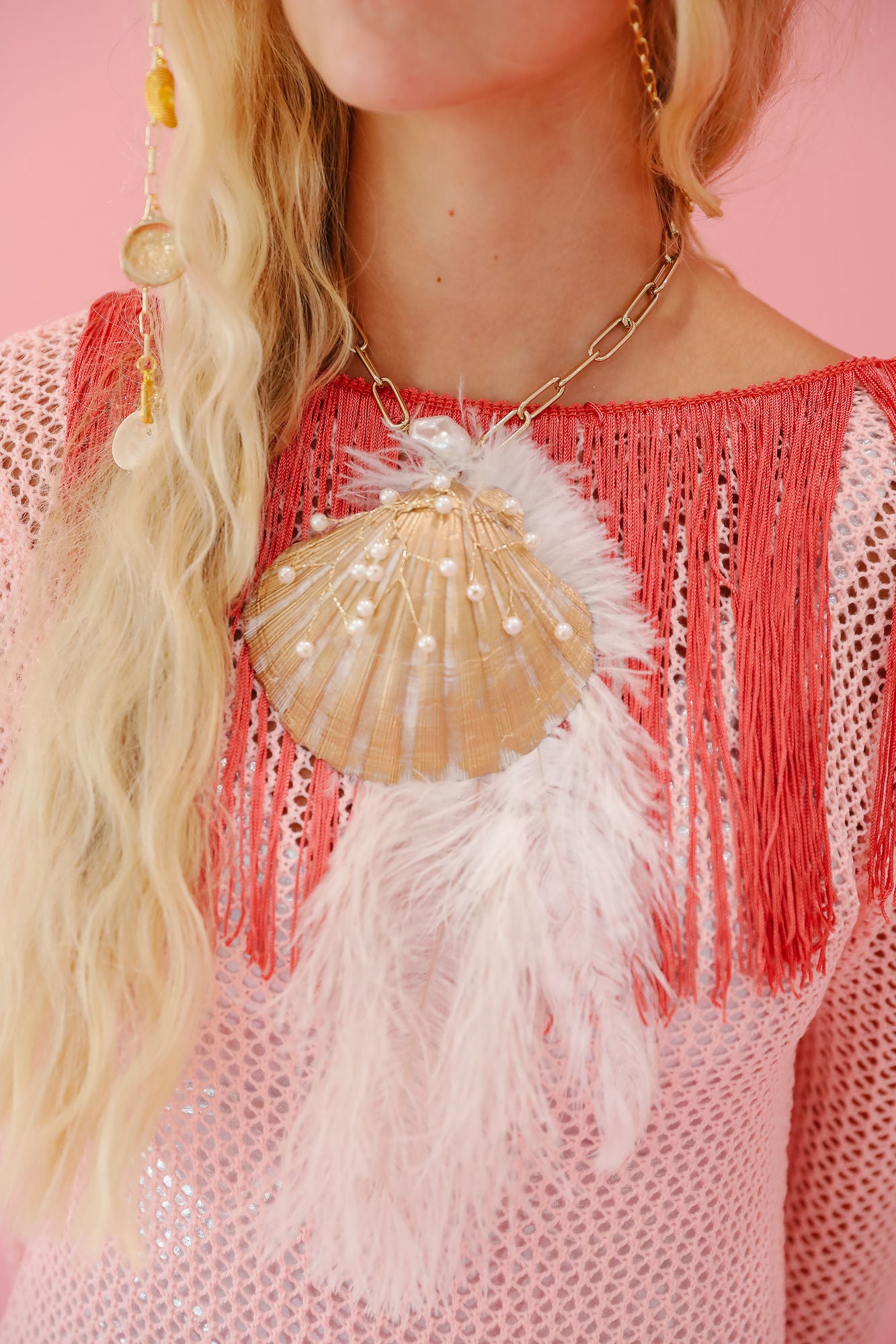 THE ADELLA SEASHELL NECKLACE NECKLACE Judith March   