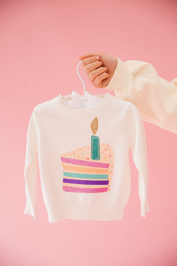 MINI KIDS BDAY CAKE SWEATER SWEATER Judith March   