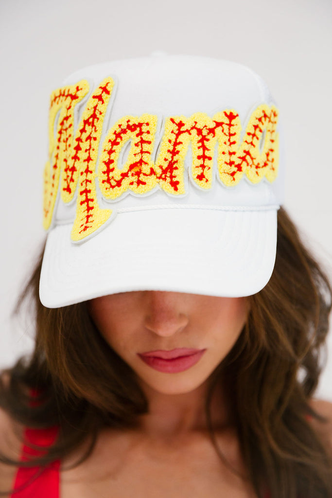 MAMA SOFTBALL TRUCKER HAT TRUCKER HAT Judith March
