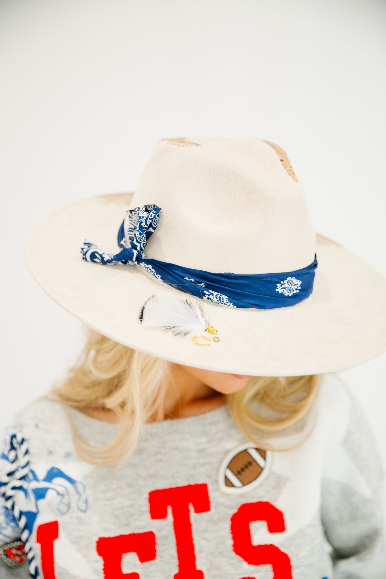 TOUCHDOWN CREAM RANCHER HAT RANCHER HAT Judith March