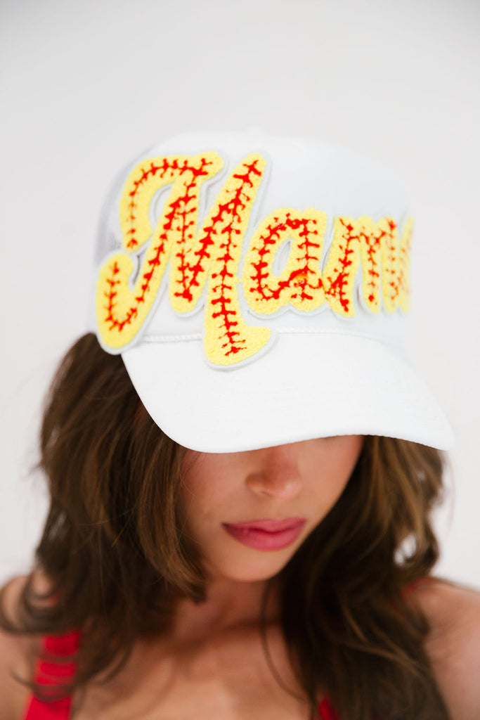 MAMA SOFTBALL TRUCKER HAT TRUCKER HAT Judith March