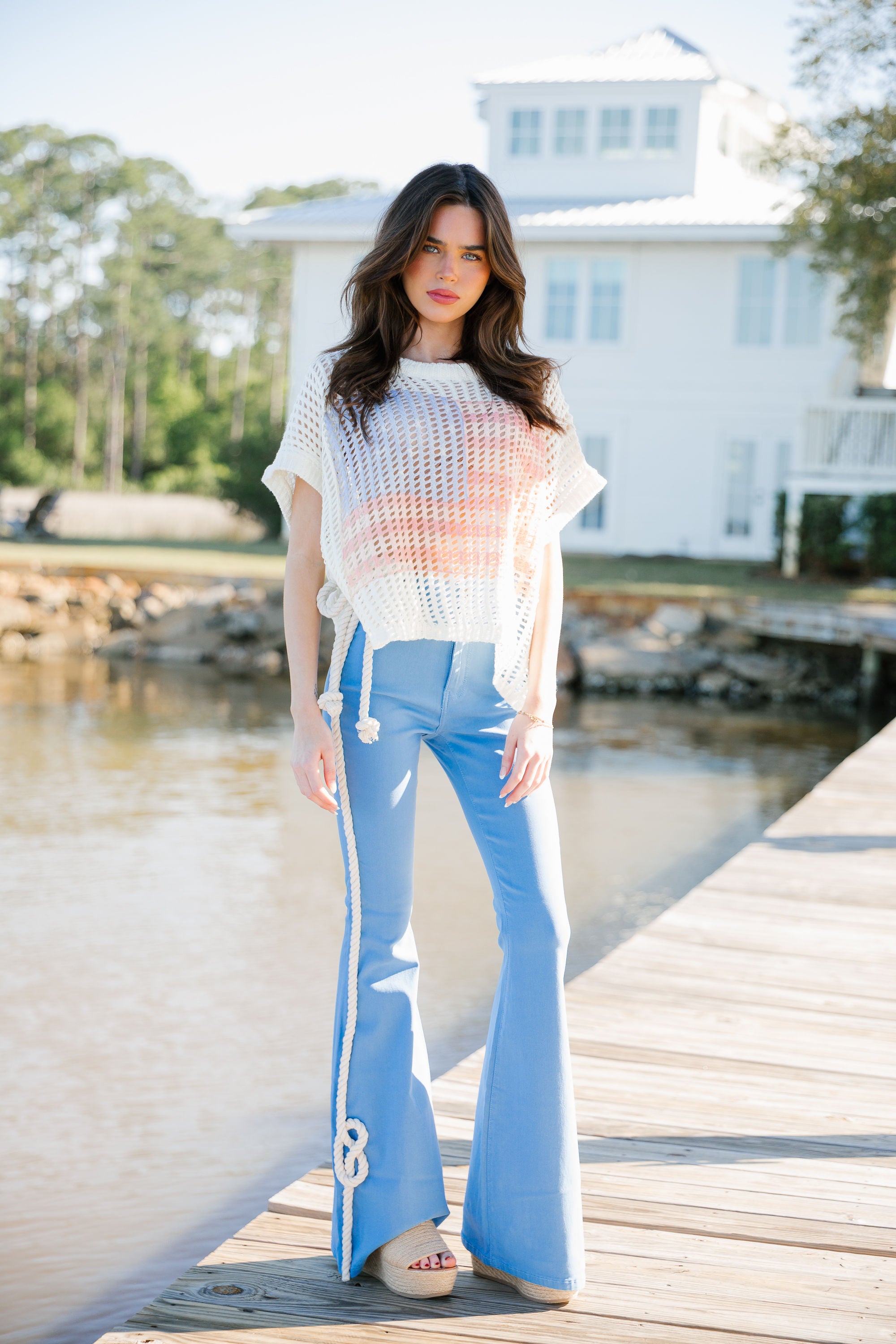 DOCK LINES BLUE FLARES FLARES Judith March