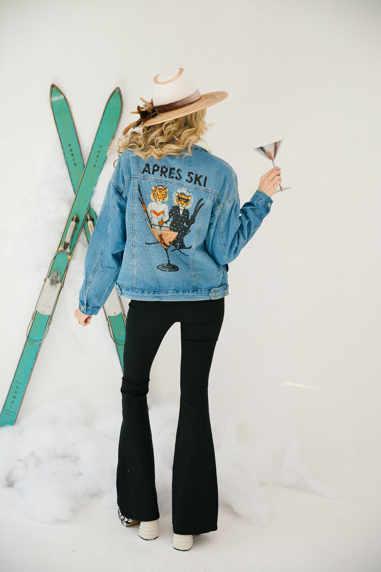 APRÈS SKI TIGER SHERPA DENIM JACKET JACKET Judith March