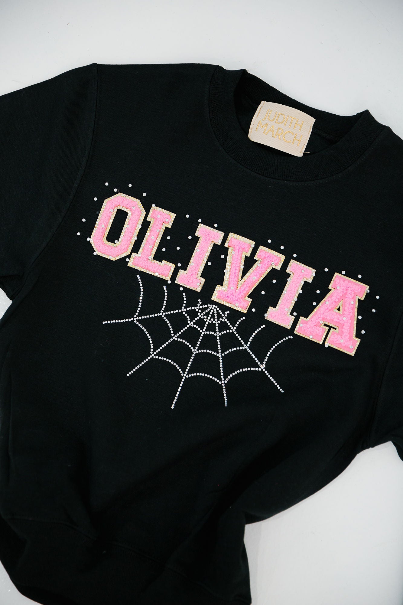 MINI KIDS CUSTOM SPIDER WEB PULLOVER PULLOVER Judith March