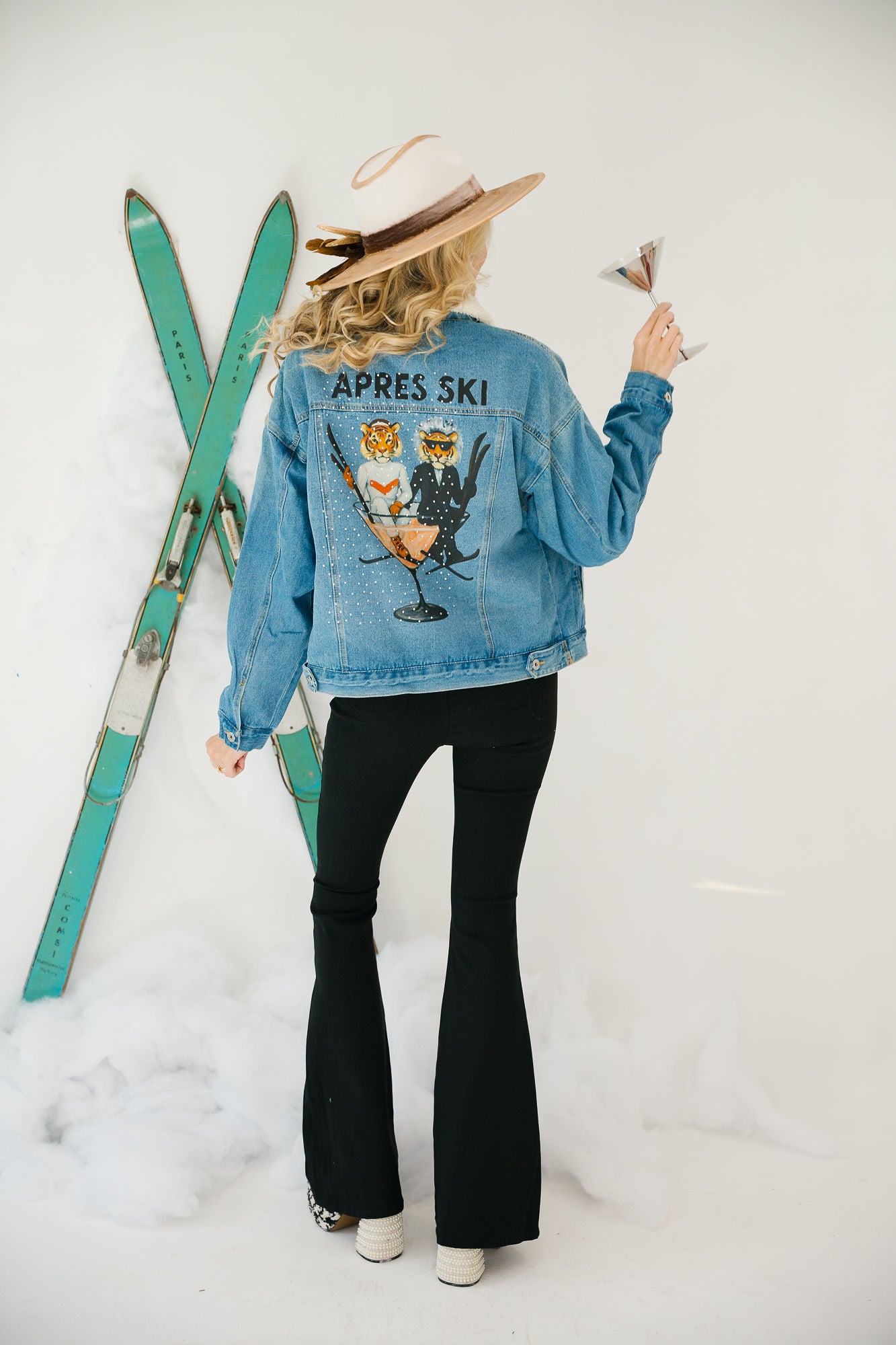 APRÈS SKI TIGER SHERPA DENIM JACKET JACKET Judith March