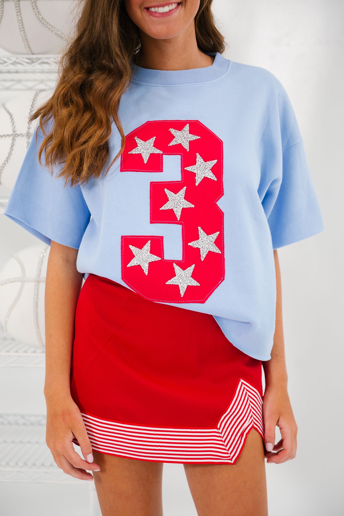 CUSTOM NUMBER PATCH PULLOVERS PULLOVER Judith March