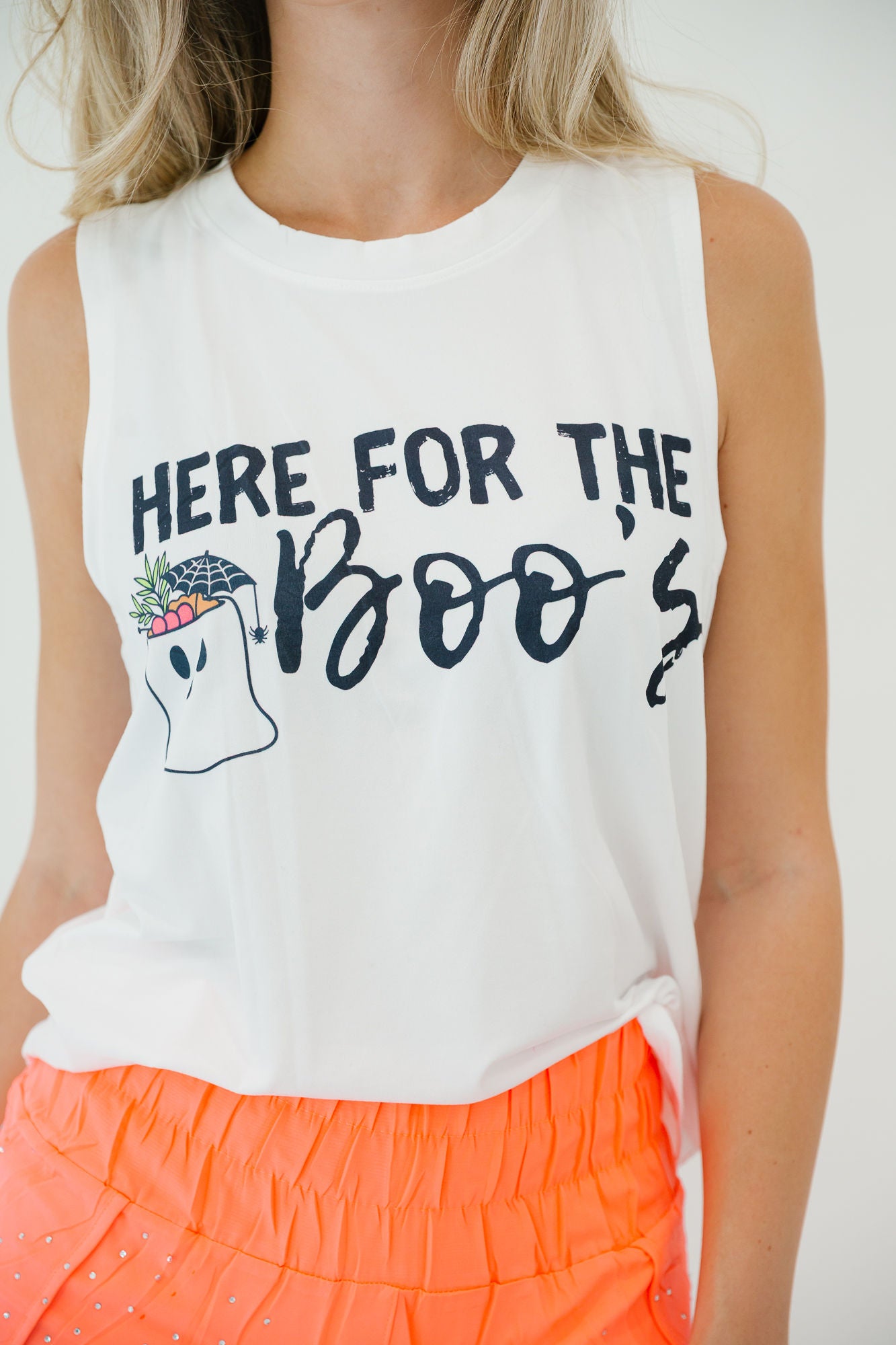 HERE FOR THE BOO'S TANK TANK Judith March