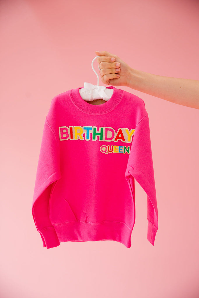 MINI KIDS BIRTHDAY QUEEN PINK PULLOVER pullover Judith March