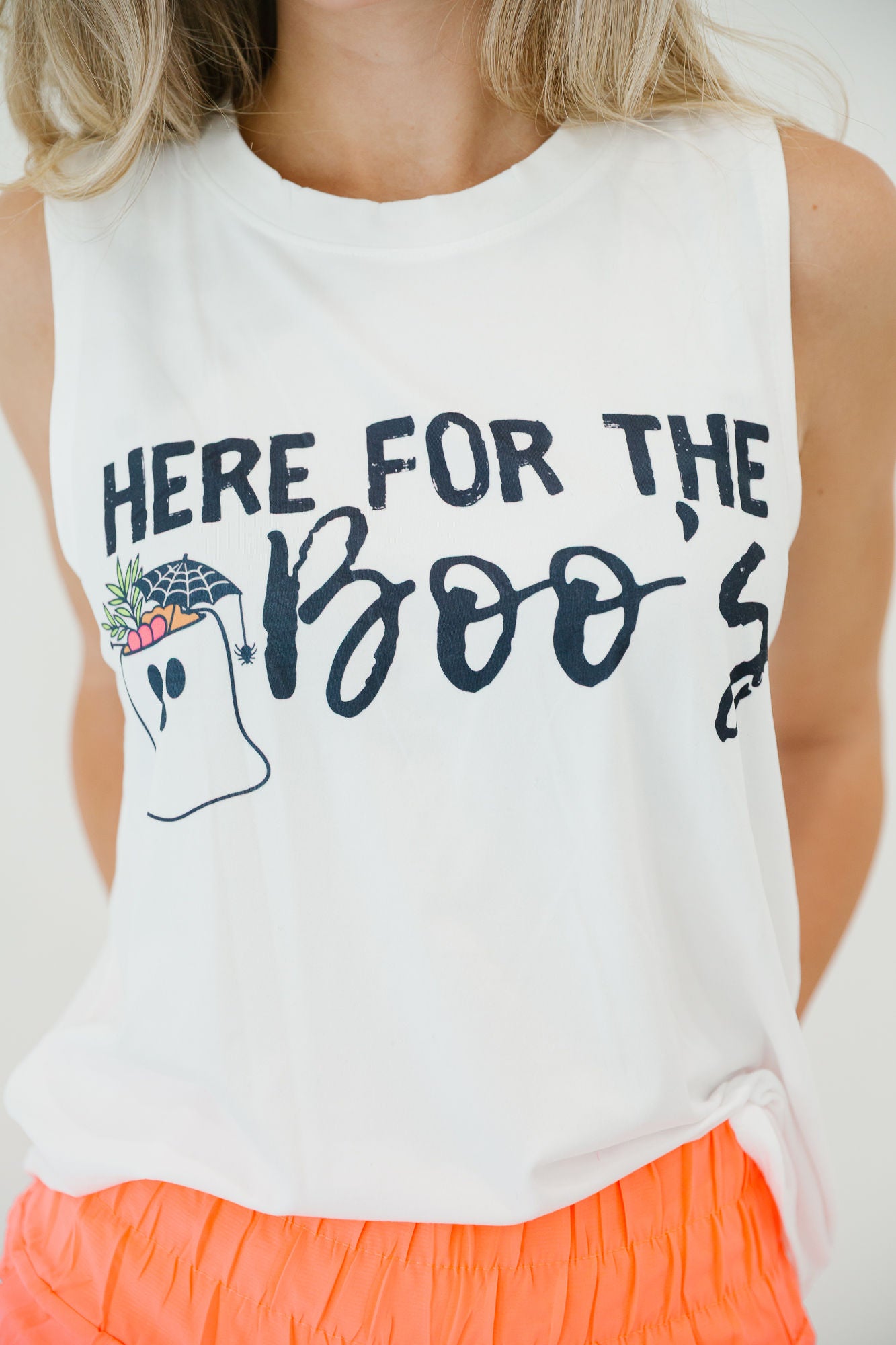 HERE FOR THE BOO'S TANK TANK Judith March
