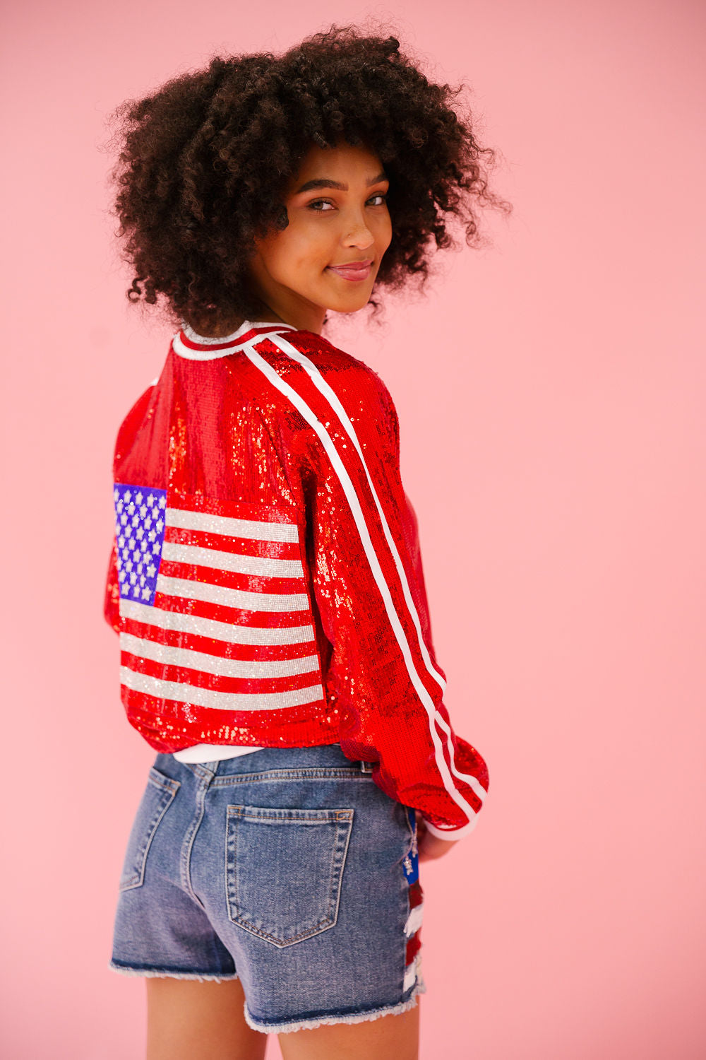 BORN TO SPARKLE JACKETS JACKET Judith March SMALL RED
