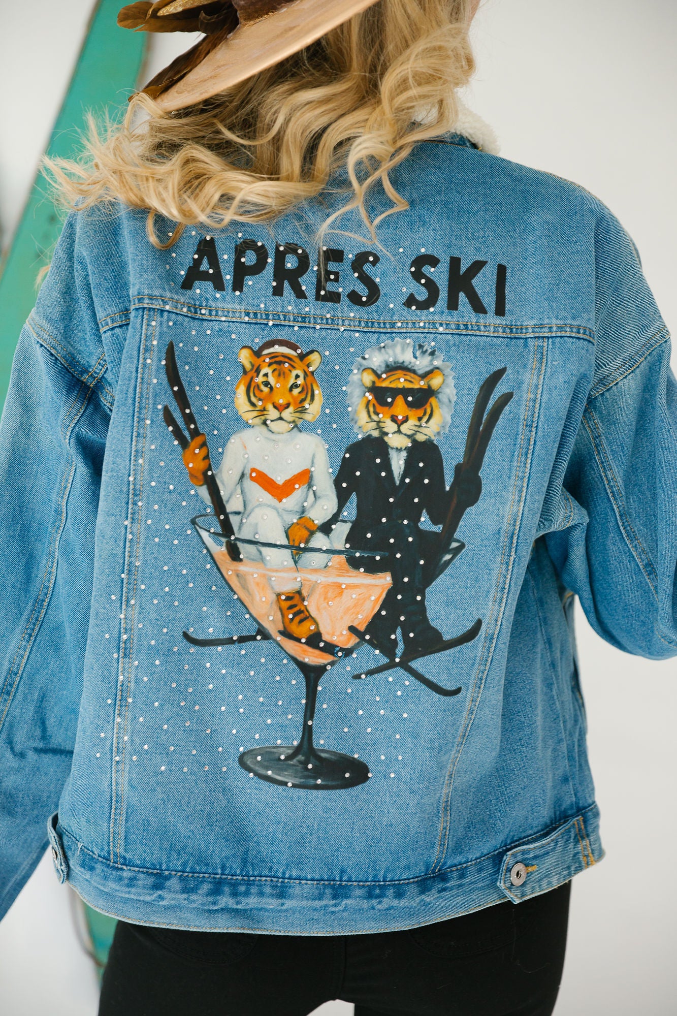 APRÈS SKI TIGER SHERPA DENIM JACKET JACKET Judith March