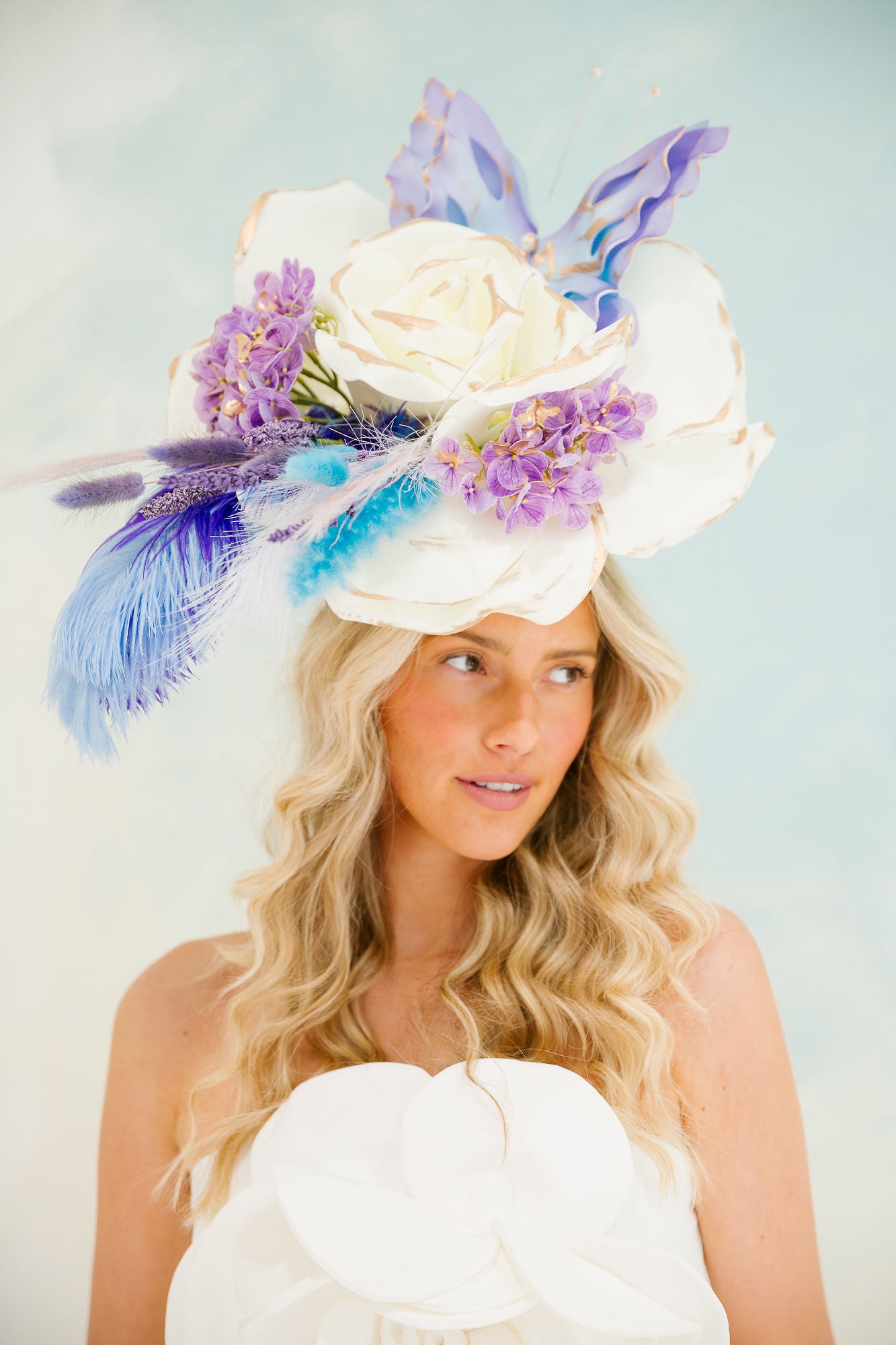 WHISPERING WINGS FASCINATOR (ONE OF A KIND) FASCINATOR Judith March