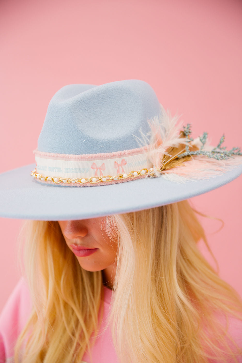 CLASSY UNTIL KICKOFF BLUE RANCHER HAT RANCHER HAT Judith March   