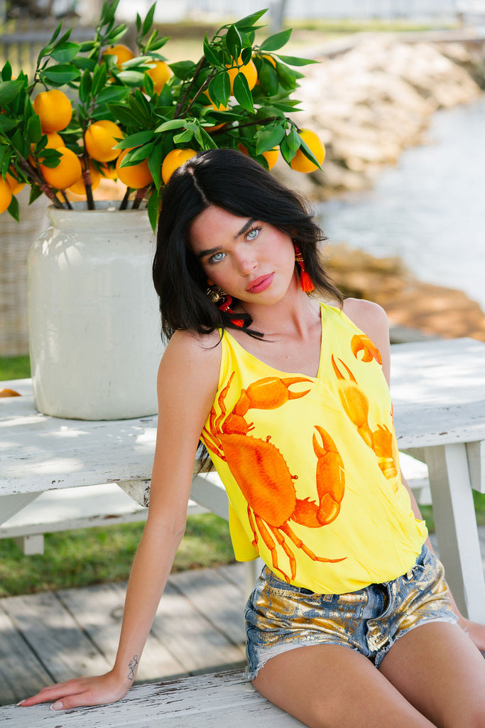 PINCH ME YELLOW TOP TOP Judith March