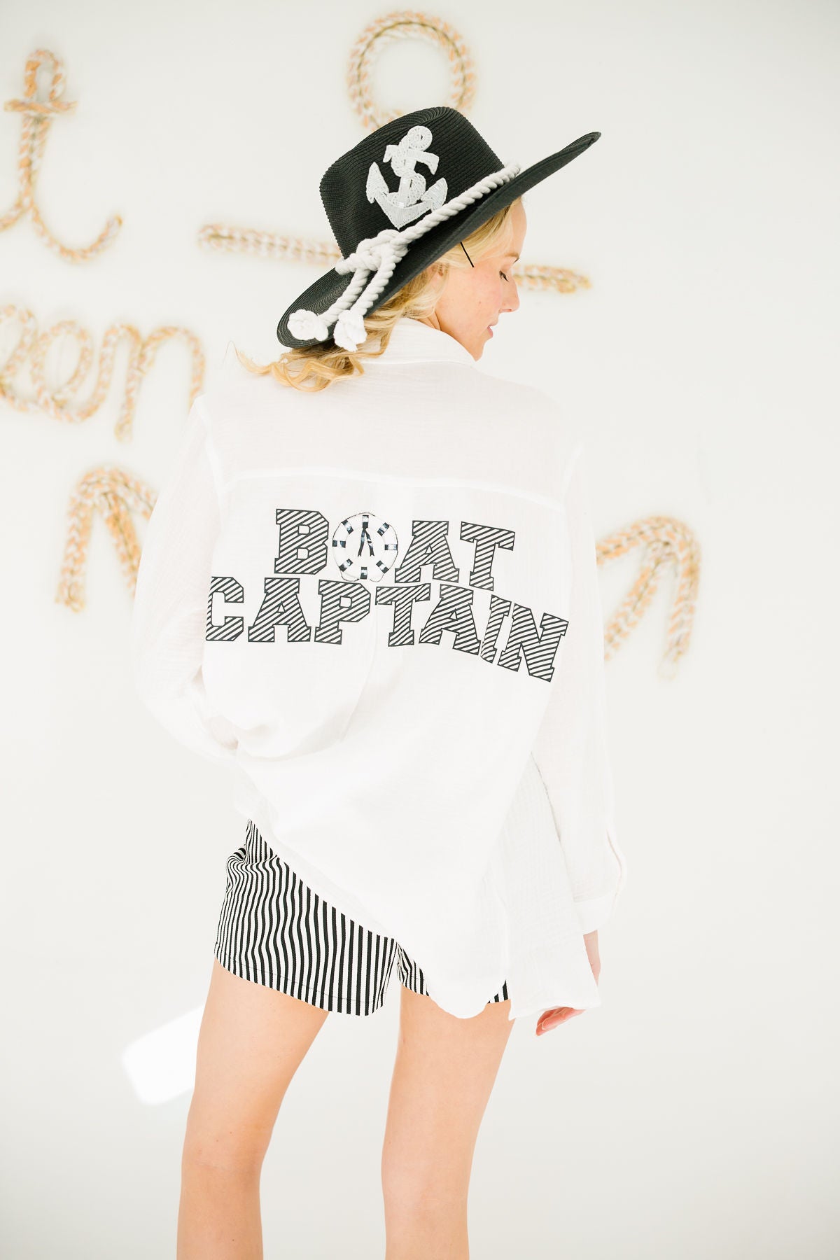 BOAT CAPTAIN WHITE BUTTON DOWN Button Down Judith March