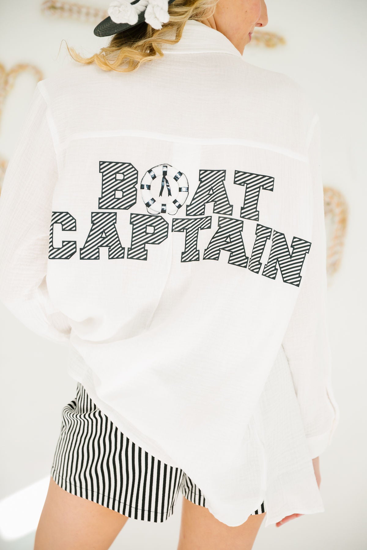 BOAT CAPTAIN WHITE BUTTON DOWN Button Down Judith March