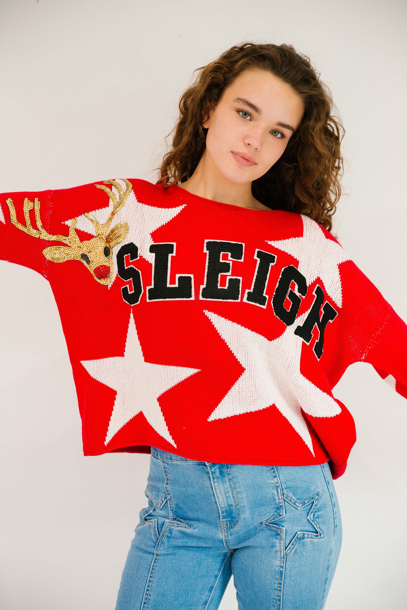 *SLEIGH STAR SWEATER - MULTIPLE STYLES PULLOVER Judith March