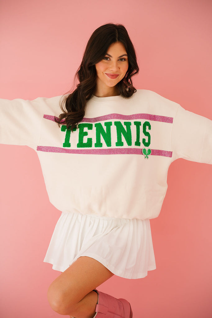 TENNIS CREAM PULLOVER pullover Judith March