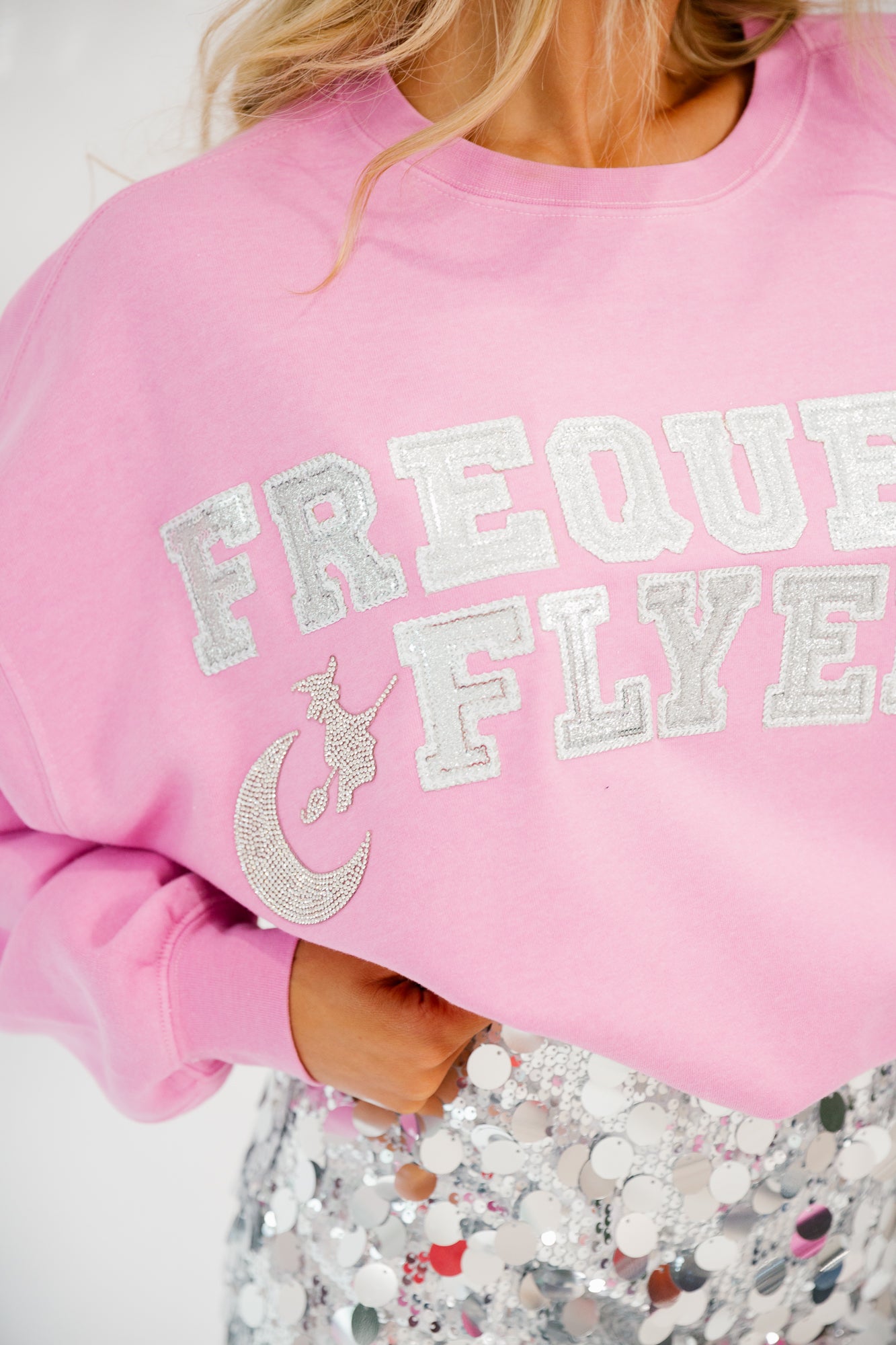 FREQUENT FLYER PINK PULLOVER PULLOVER Judith March