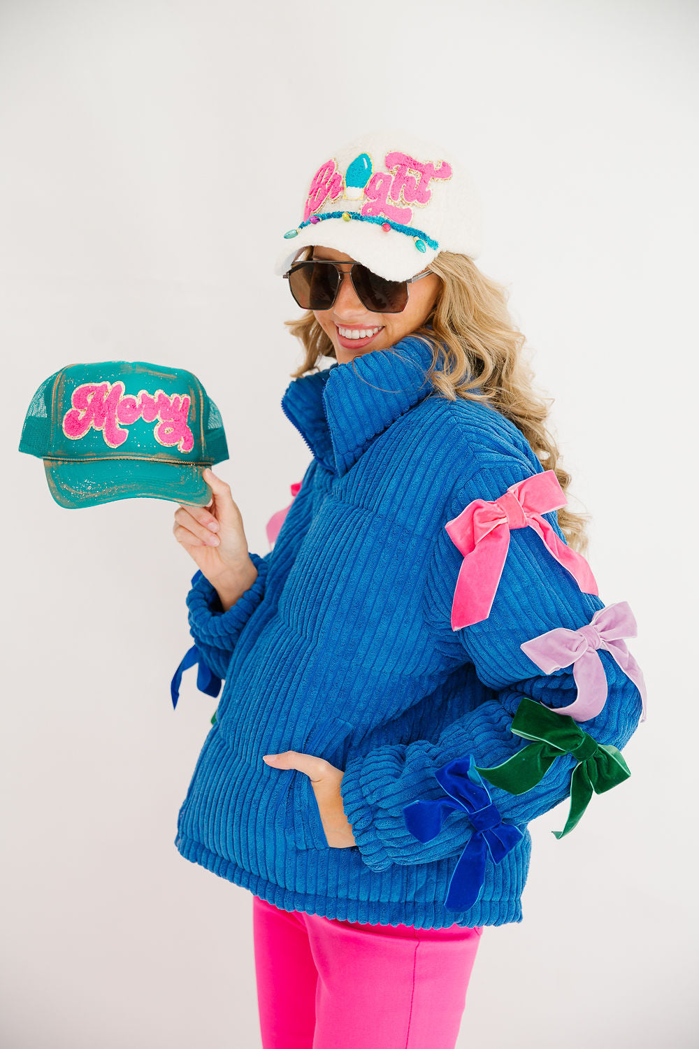 MERRY & BRIGHT COLORFUL HATS HAT Judith March